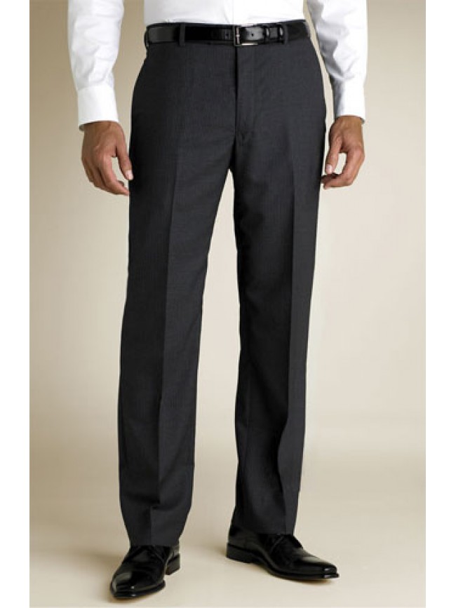 flat front slim fit trousers