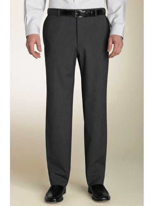 Burberry Men's Charcoal Classic-Fit-Panelled Wool Tailored Trousers, Brand  Size 46 (Waist Size 31.1
