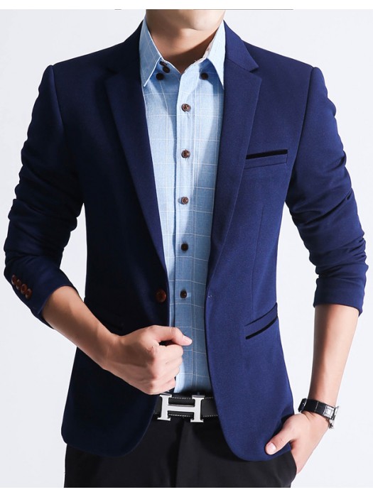 Style Shawl Collar Royal Blue Blazer Gold Buttons Jackets Blazer :  : Everything Else